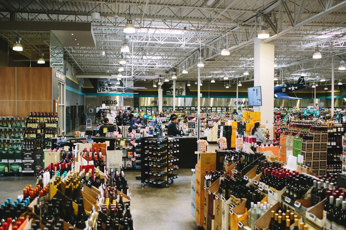 A wide view across the sales floor of a real mPower customer store